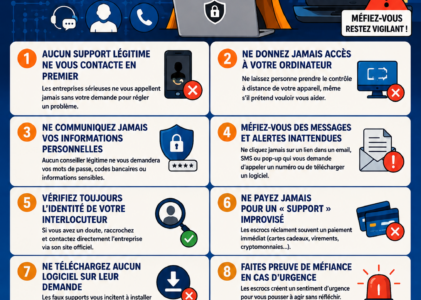 Les 10 commandements pour ne pas être victime de l&rsquo;arnaque au conseiller ou support informatique